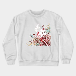 Abstract Floral Design 16 Crewneck Sweatshirt